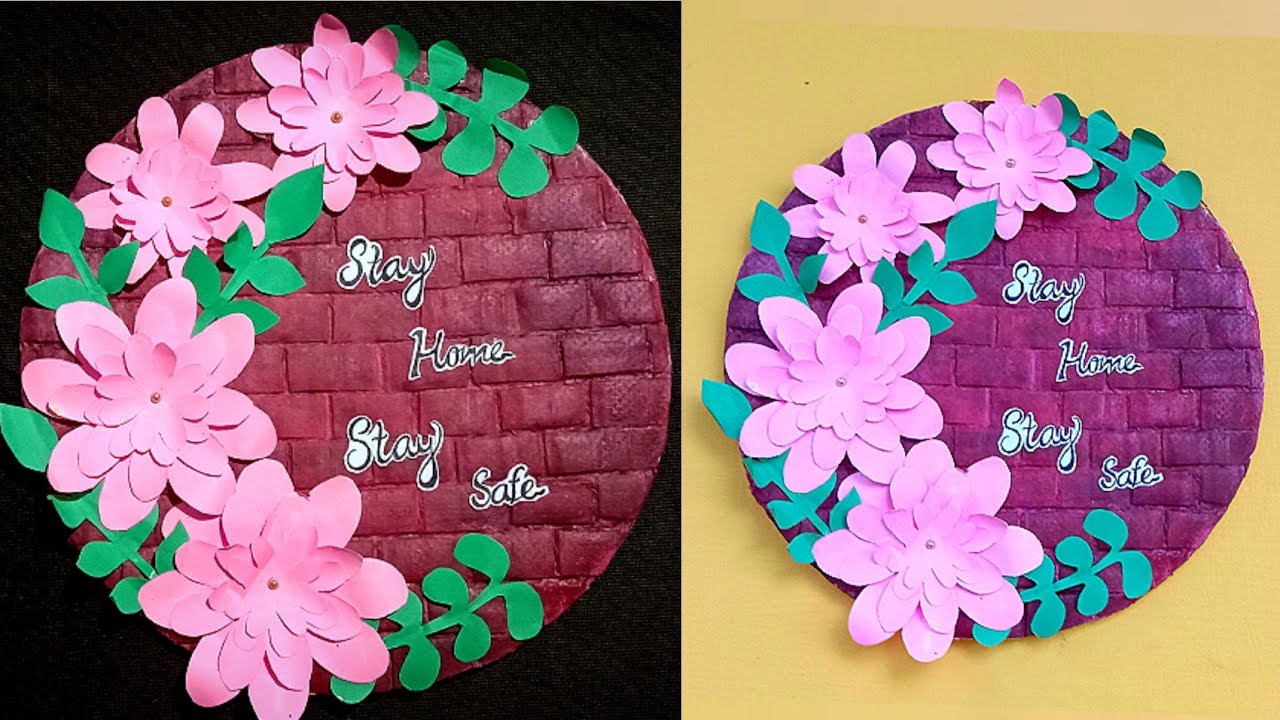 Corona Virus Safety Awareness Craft/ Covid-19 Cardboard Wall Decor/ Stay Safe at Home🏠🏡