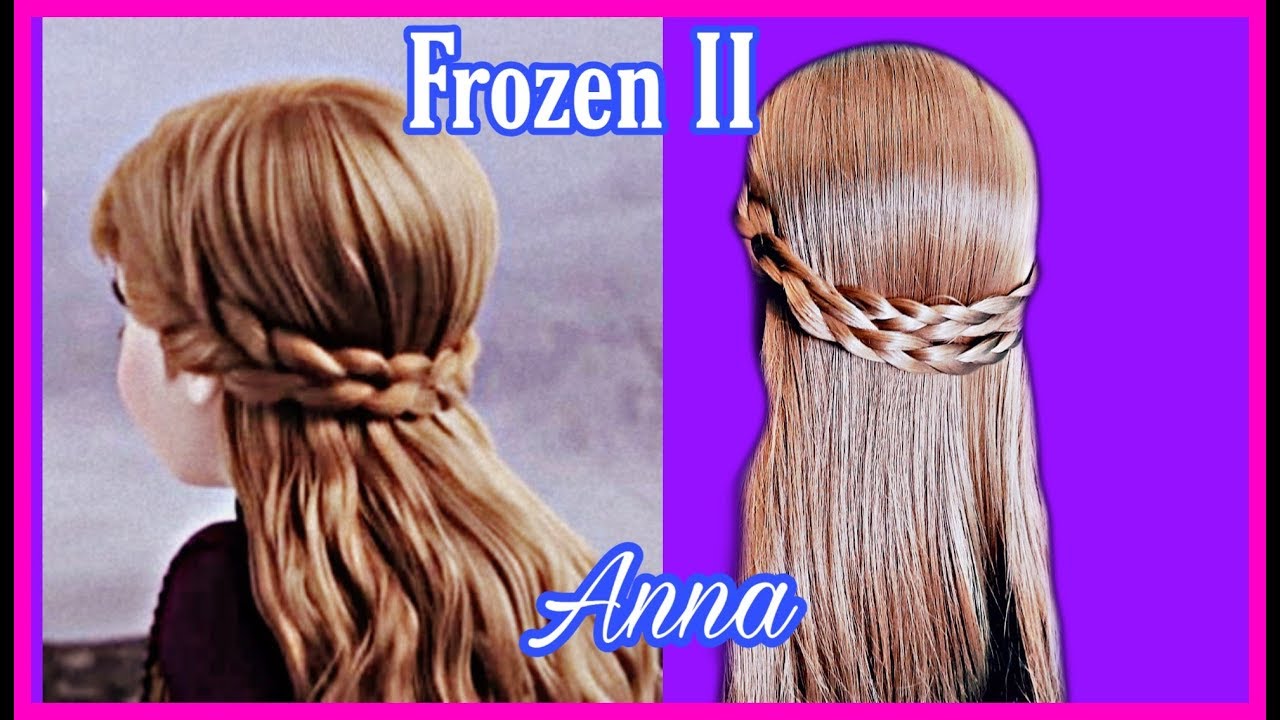 Peinado Princesa ANNA de FROZEN II  Princess Anna Hairstyle  YouTube