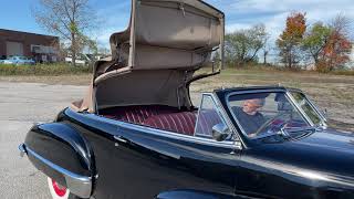 1946 Cadillac Series 62 new canvas top folds seamlessly 1946 Cadillac Coupe Deville