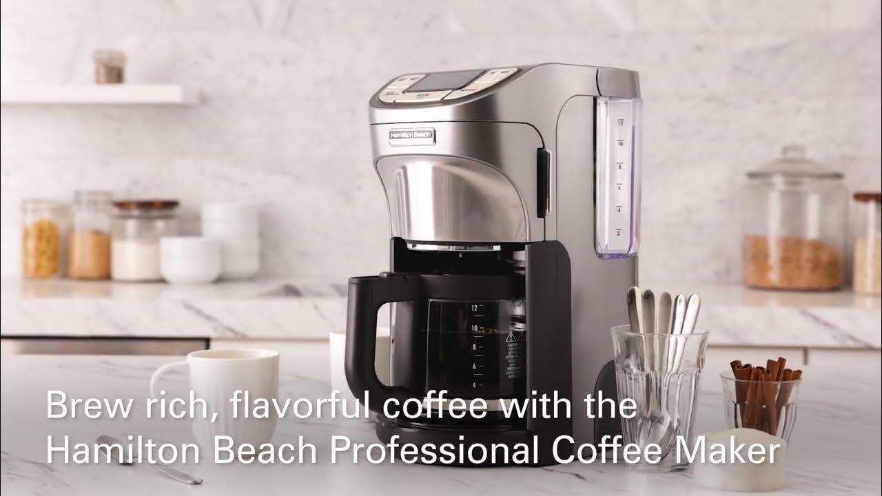 Hamilton Beach 2-Way 12-Cup White Programmable Drip Coffeemaker