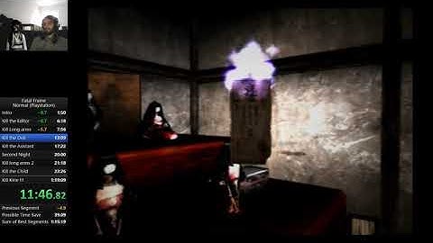 WR Speedrun Project Zero 1 Any% in 1h15min28sec IGT (1h17min37sec RTA)