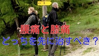 腰痛と膝痛どっちを先に治すべき？