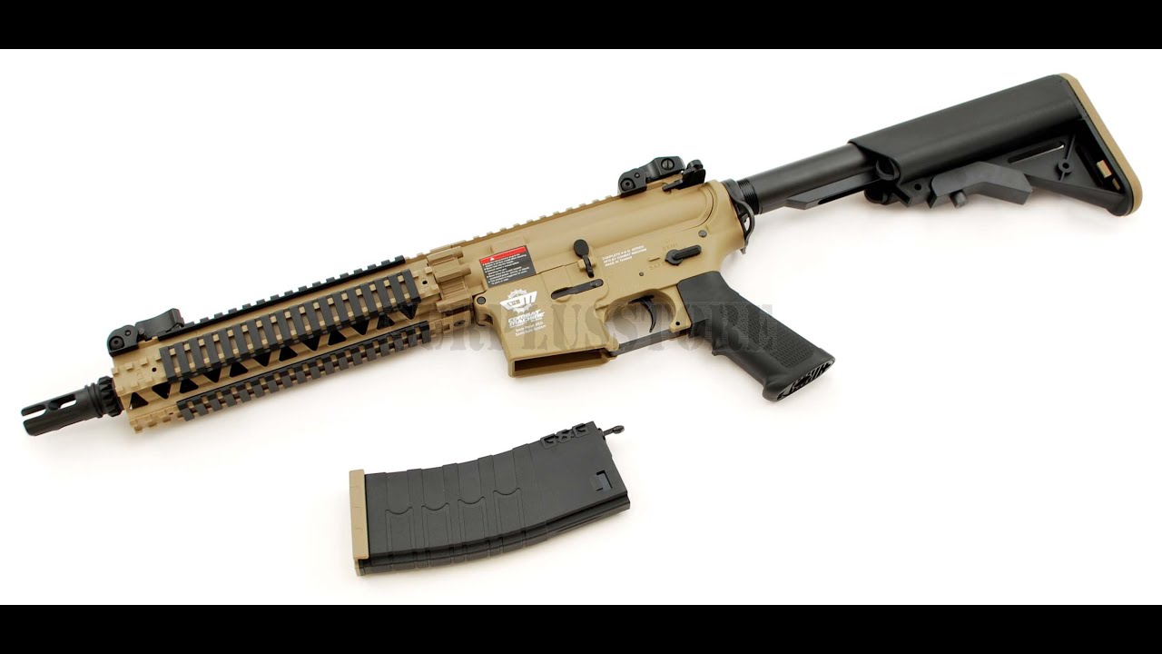Best Beginner Airsoft Gun Under 200 G&G CM18 Mod 1 Review and