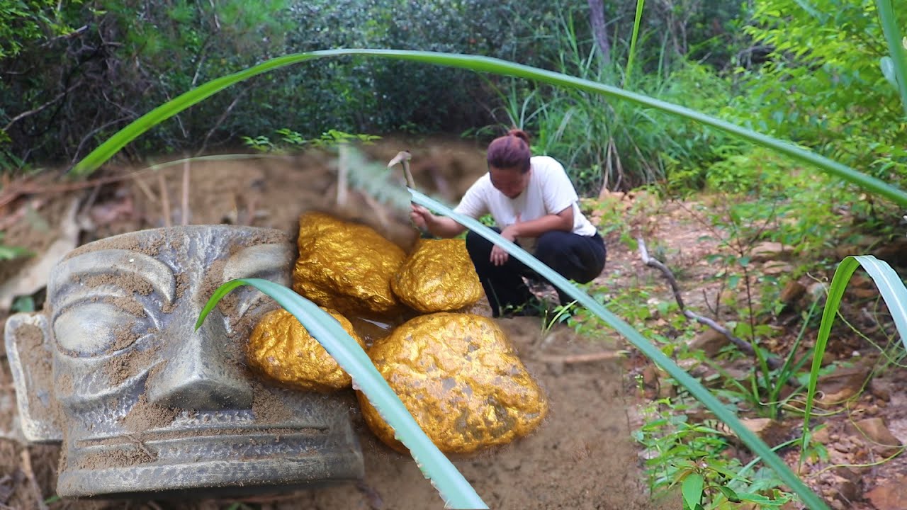 Поиск металлических предметов стоимостью в миллион долларов, добыча золотых самородков и поиск со...