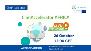 26 October, 12:00 & 13:00 CET | ClimAccelerator Sessions