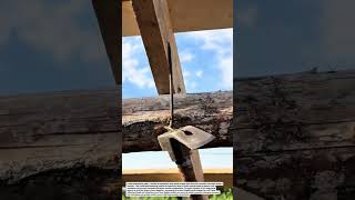 Traditional Roofing Technique Using a Hand-Forged Spike Nail | Old-School Wood Roof Construction.