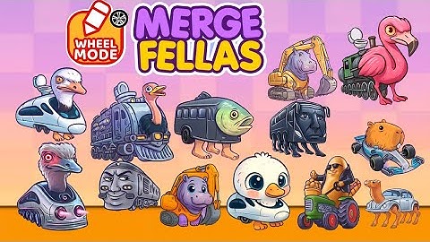 Merge Fellas Italian Brainrot WHEEL MODE Maker Mode Gameplay | NEW MODE - Reaching Max Level