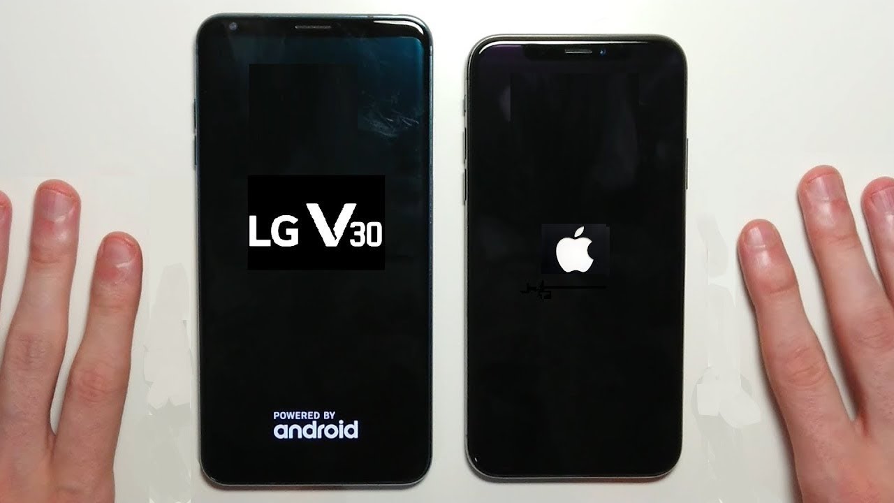 LG V30 and Apple iPhone X - Test of the Speed and Camera