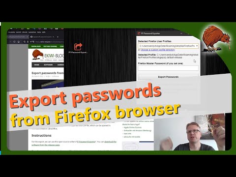 Export passwords from Firefox