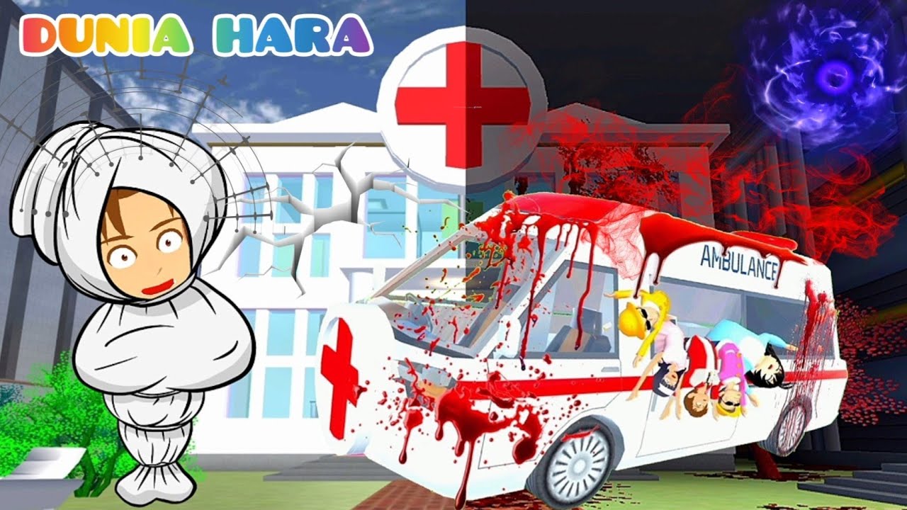 Ambulan Van Berhantu | Yuta Panik Mio Hilang 😱 Mio Sakit Hospital Hantu | Sakura School Simulator