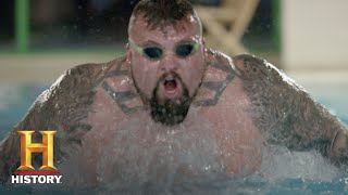 The Strongest Man in History: Swimming Challenge | Exclusive | History
