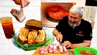 Рецепт сала в микроволновке.20 минут, и вкуснятина на столе.