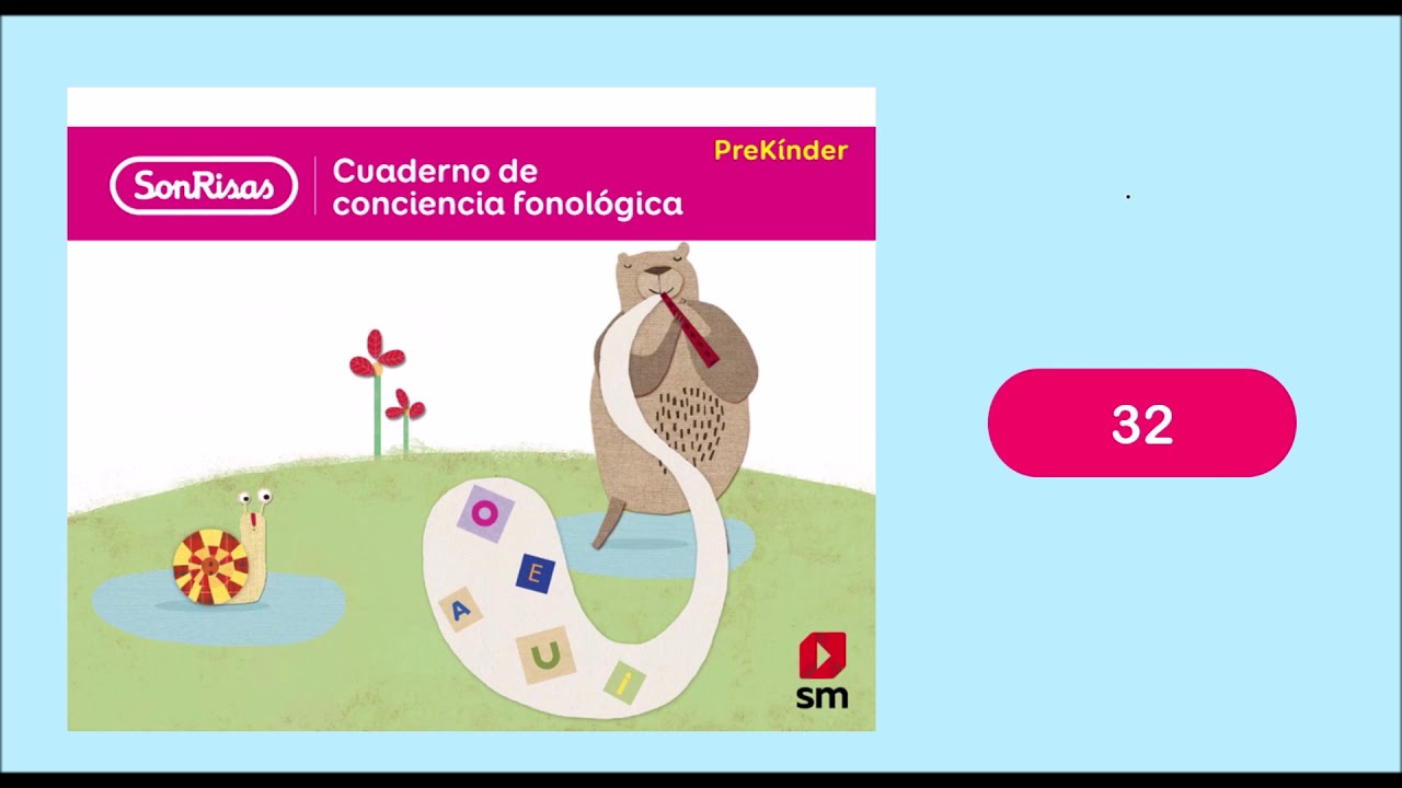 Cuaderno de Conciencia Fonológica, pág. 32 - YouTube