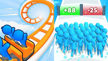 Runner Coaster VS Count Master Max All Levels Gameplay Android,iOS NEW UPDATE