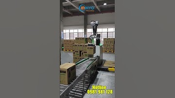 Robot xếp thùng lên Pallet Mikyo Đà Nẵng #robot #cobot #robotcongtac  #mikyo #intechgroup