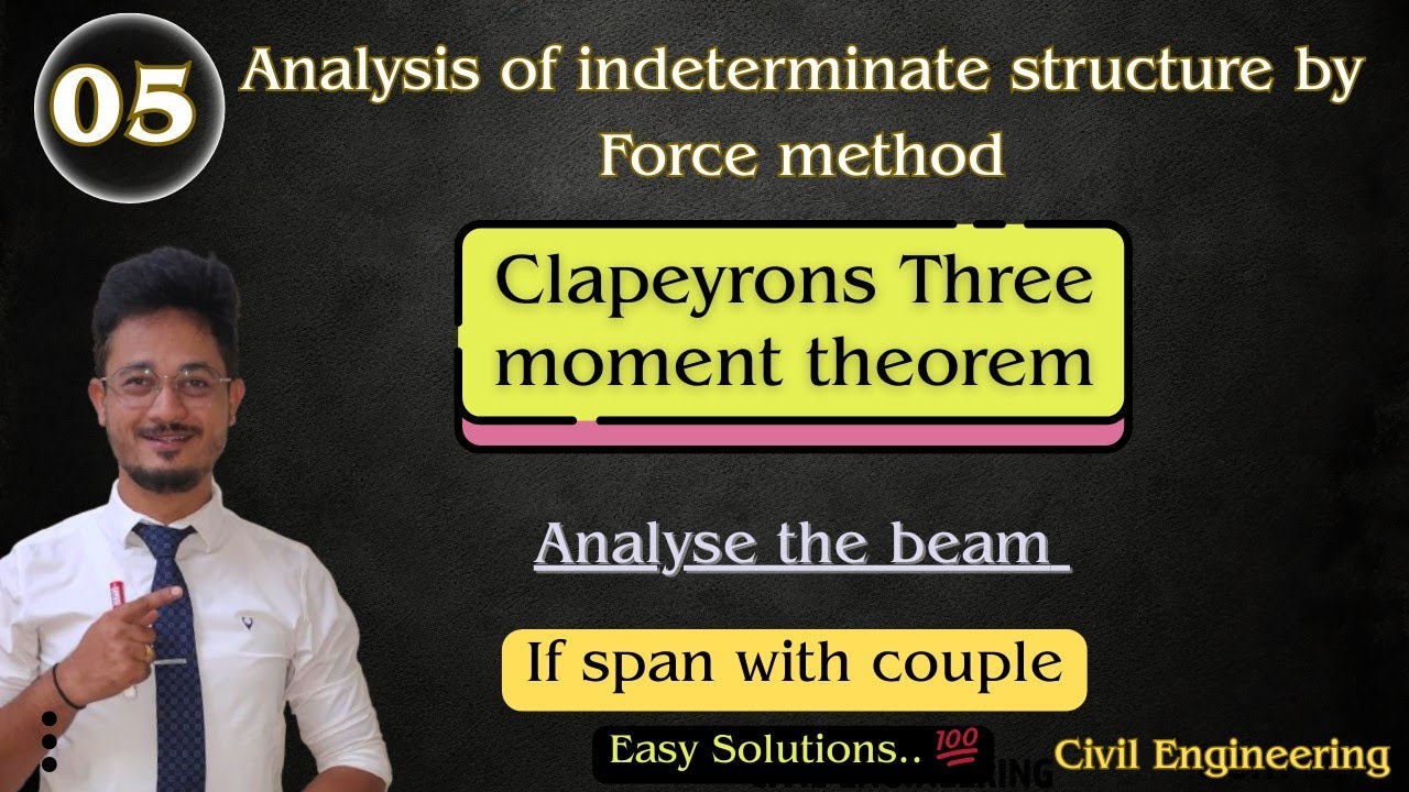 05* Three Moment Theorem | Structural Analysis | Civil engineering #structuralengineering