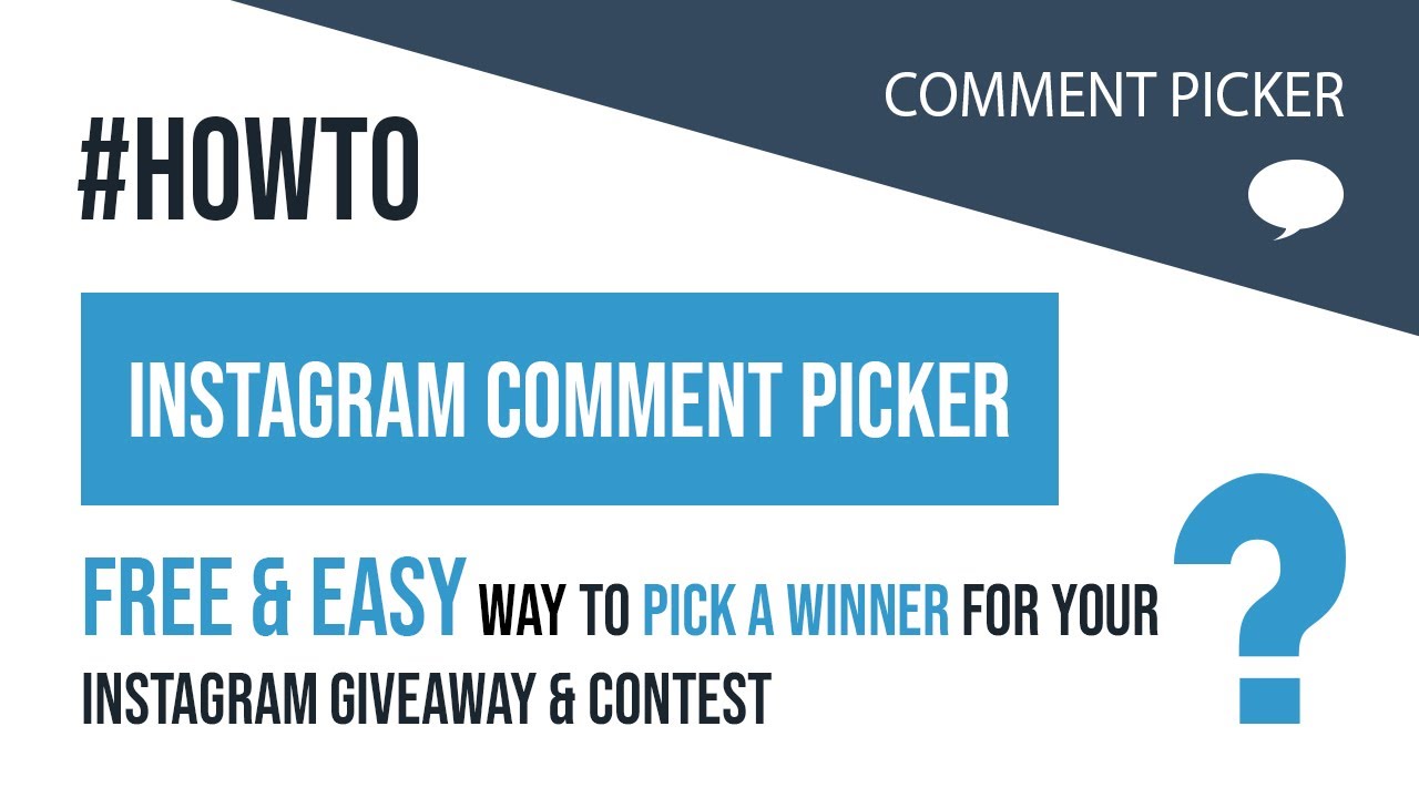 HOW TO PICK A WINNER ON INSTAGRAM GIVEAWAY: Free Random Winner Picker for  Comment & Story Entries! 