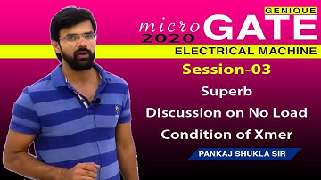Superb Discussion on No Load Conditions in Xmer I Session 03 I microGATE 2020 I Transformer