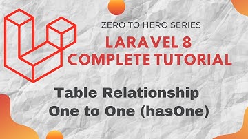 Laravel tutorial for Eloquent: Relationships - One to One with Example. Use only THREE step only.