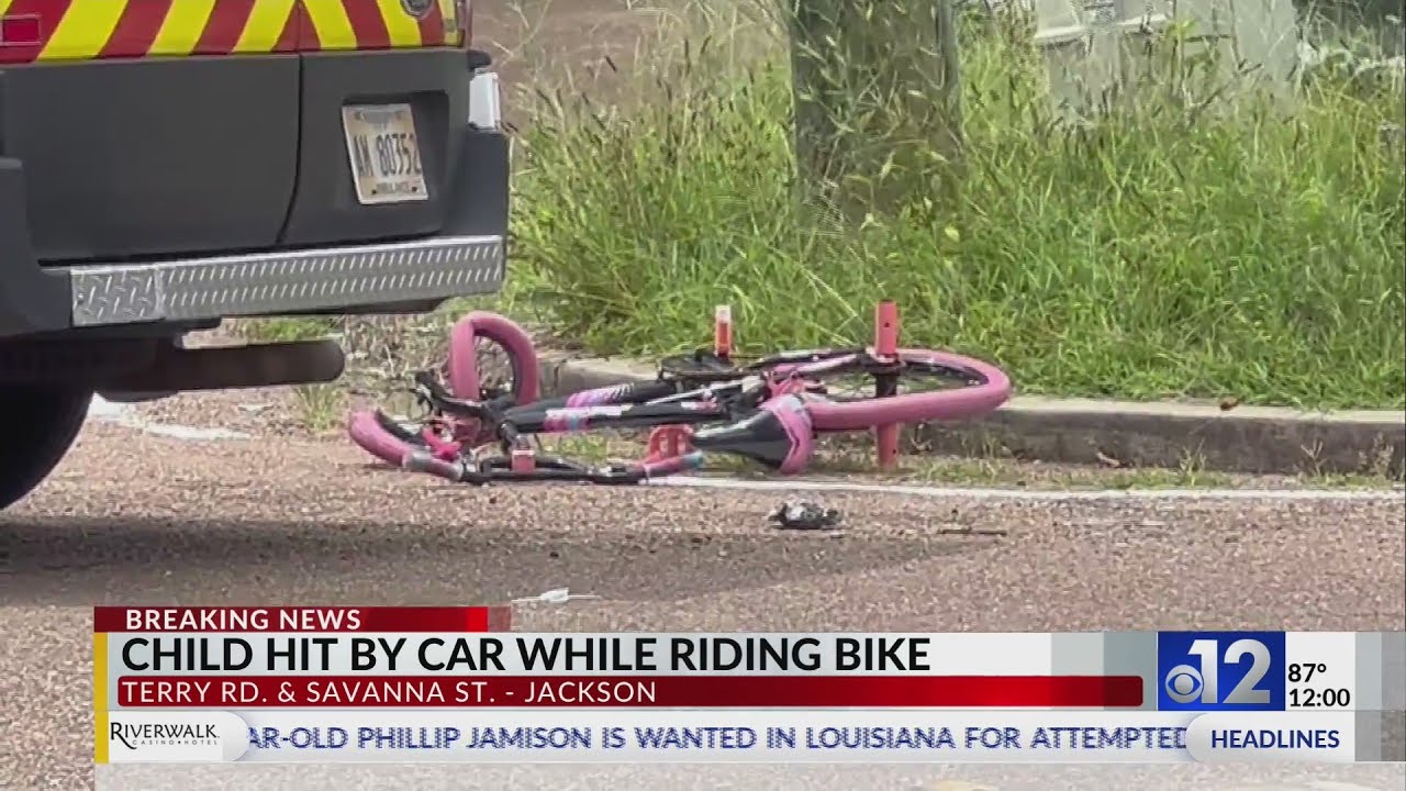 Jackson child hit by vehicle while riding bicycle - YouTube