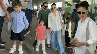 Kareena Kapoor Khan with Family & Kids Leaving for a Vacation 😍💖📸