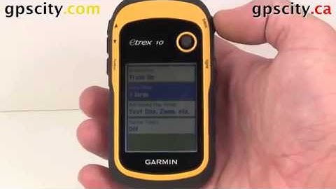 Map Setup on the Garmin eTrex 10 with GPS City