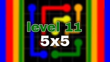 How To Solve Flow Free Intro Classic Pack 5x5 - Easy Level 11 | Shorts video