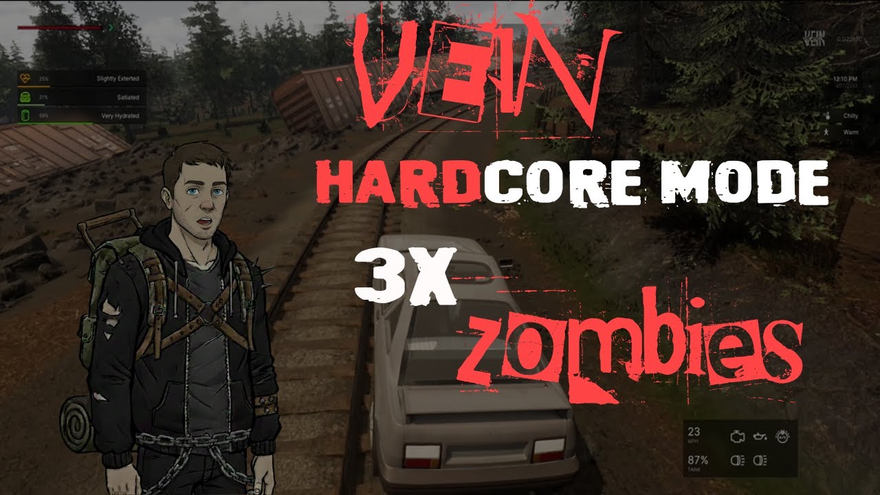 Hardcore Mode!!! Vein Nomad 3x Zombies