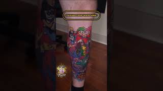 Cartoon leg sleeve progress
