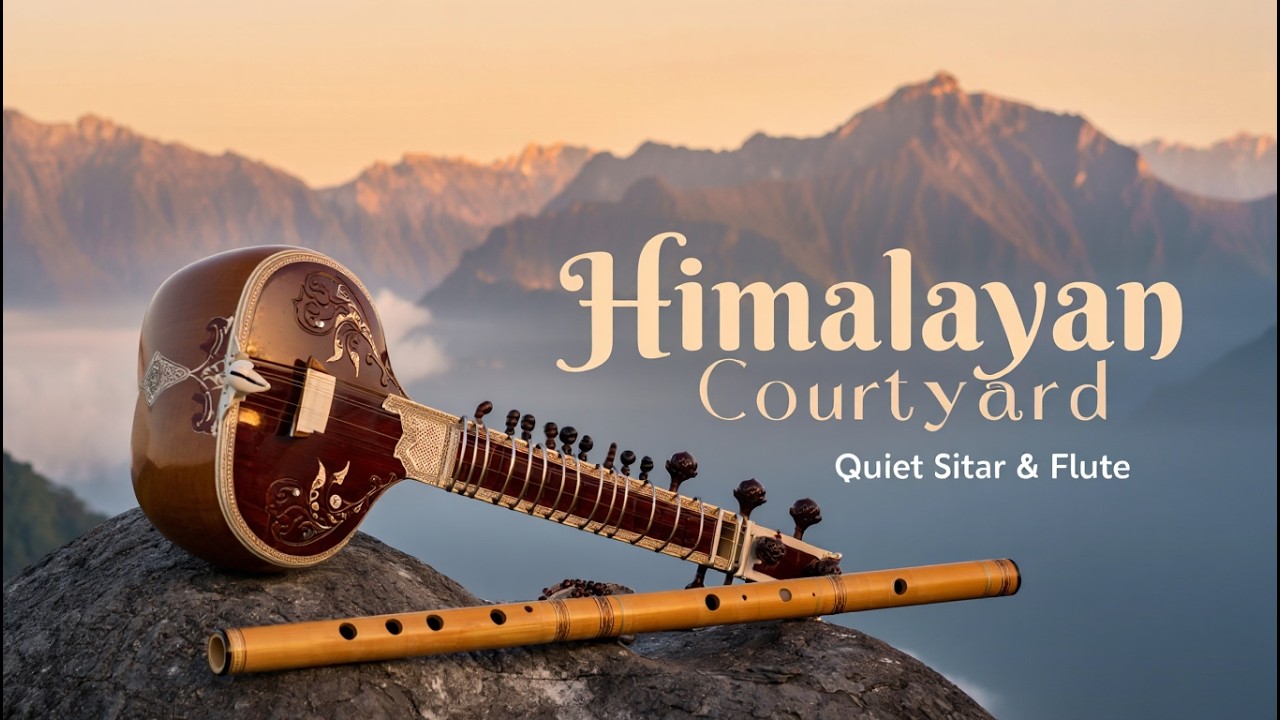 Himalayan Courtyard – Sitar & Flute in Quiet Stone