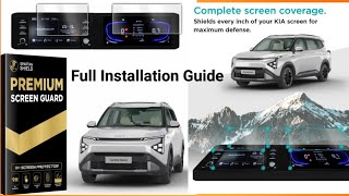 Kia Carens Clavis Screen Guard Installation / Spartan Shield Screen Guard / Klavis Screen Guard 