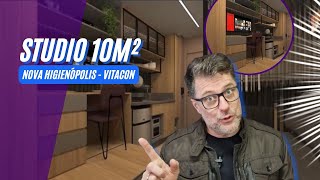 Tour pelo projeto do Studio de 10m2 -  Nova Higienópolis - Vitacon