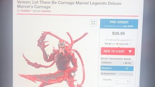 I just preordered New Marvel Legends Venom Let There Be Carnage Deluxe Carnage figure