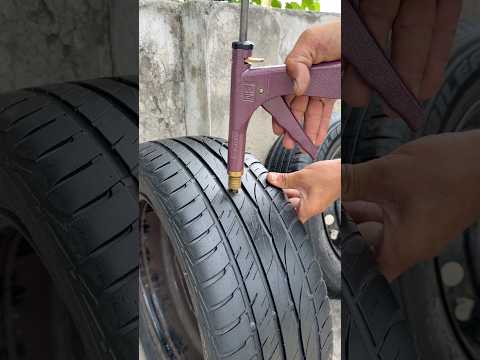 Tubeless Tyre Repair Using Gun Kit Tool 🔧🛞 | Satisfying Puncture Fix thumbnail