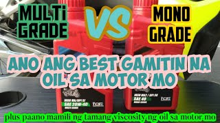 mono grade vs multi grade na oil mono grade vs multi grade na oil