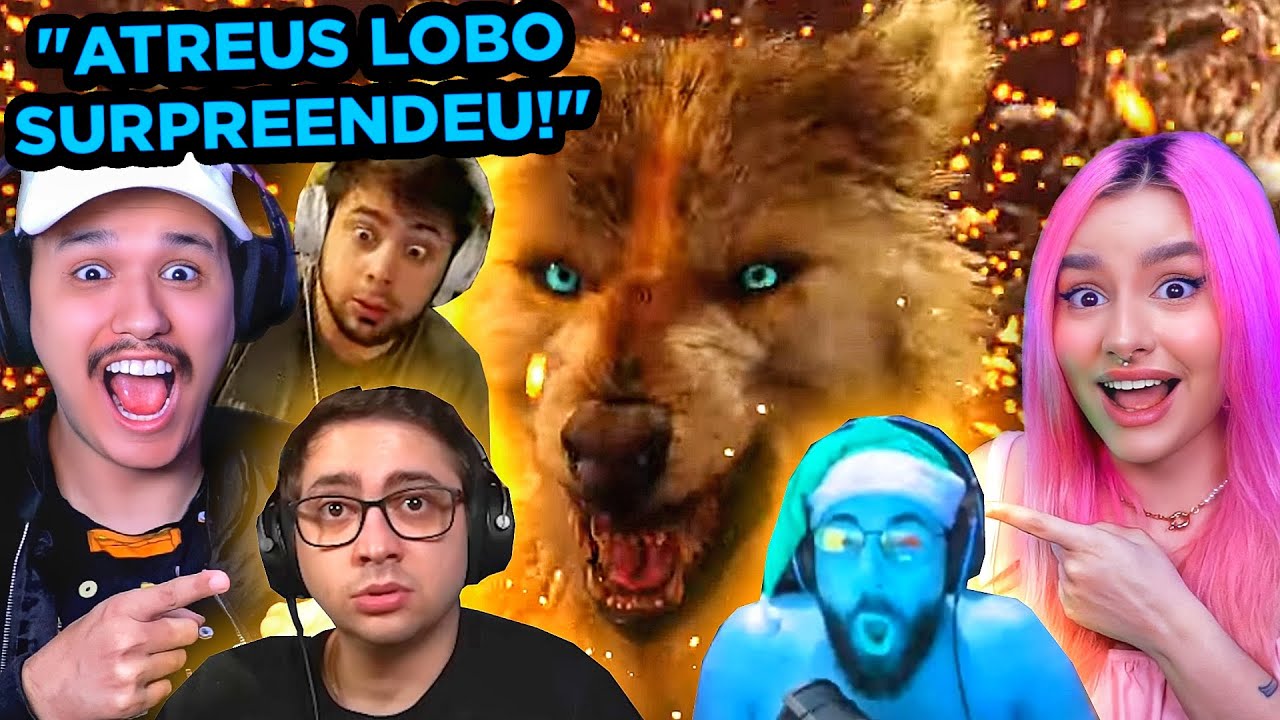 AUUUUU! Streamers reagindo ao ATREUS LOBO PELA PRIMEIRA VEZ (GOD OF WAR RAGNAROK)