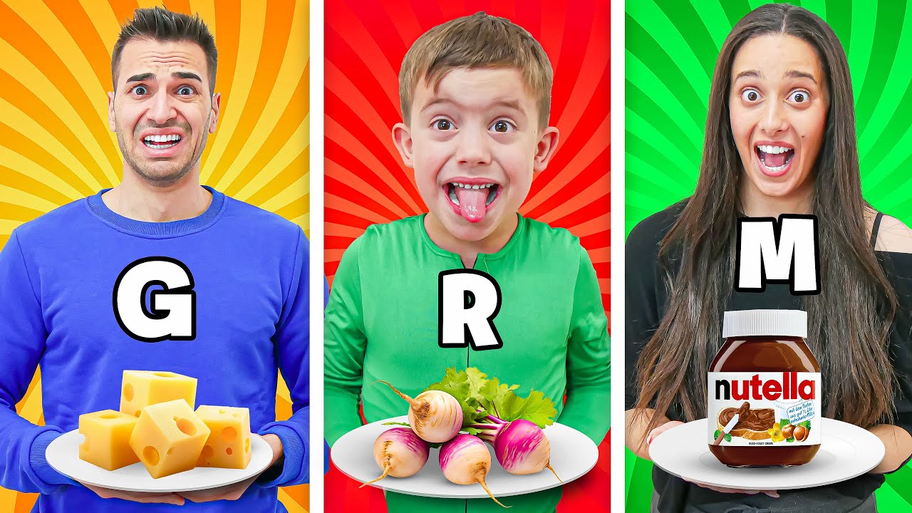 MANGIAMO SOLO CIBO DEL COLORE CHE ODIAMO CON IL BIMBO