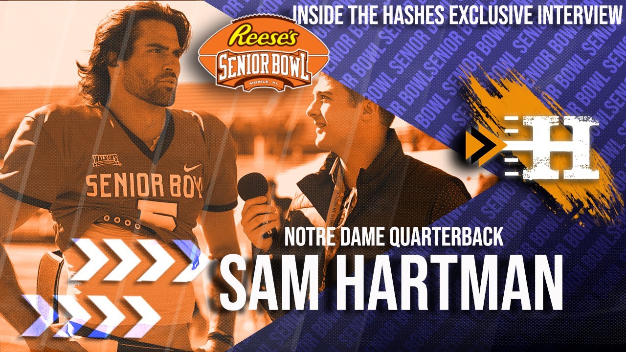 Exclusive: Sam Hartman Notre Dame QB || 2024 Senior Bowl on Their Journey