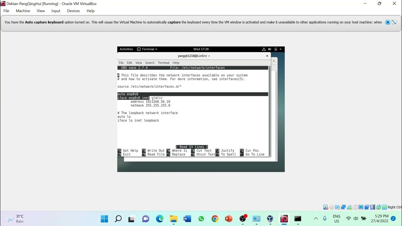 Connecting using static ip address between server and client. - YouTube