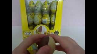 Kinder Surprise Eggs 36 SPONGEBOB Eggs ASMR No Talking Opening Unwrapping Unboxing Nickelodeon Toy