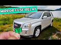 GMC TERRAIN Power Mirror Fuse Relay Location Replacement 2010 2011 2012 2013 2014 2015 2016 2017