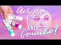 THIS COULD CHANGE YOUR GOUACHE GAME! Acrylic Gouache Explained!