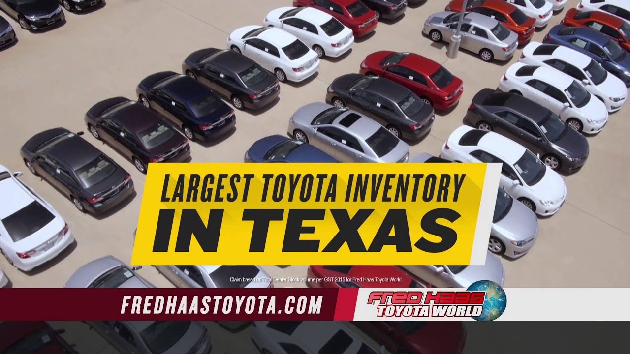 Fred Haas Toyota World - Payment Reduction - SUV Specials - YouTube