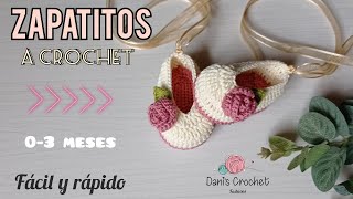 Crochet booties | 0-3 months | Rosi style | Basic | Quick and easy Crochet booties | 0-3 months | Rosi style | Basic | Quick and easy