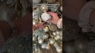 Life Hacks 44-- If there are gaps between branches，you should ... #christmas #christmasdecoration