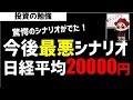 日経平均株価は最悪シナリオで20000円まで暴落するのか？ズボラ株投資