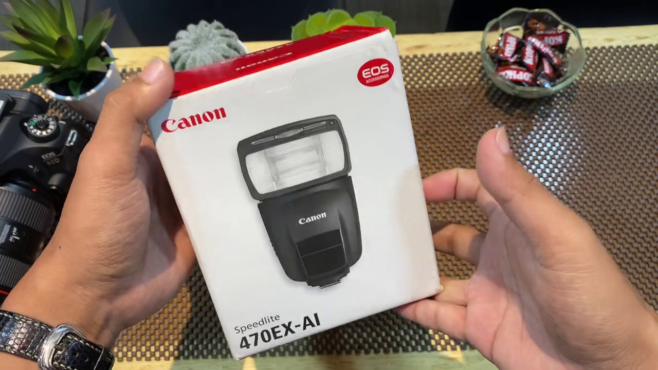 UNBOXING flash canon 470EX AI dan review test flash supercanggih YouTube