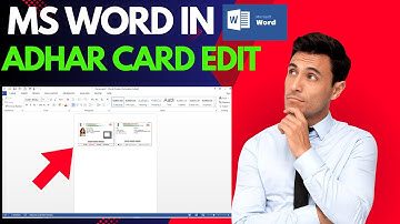 ms word me aadhar card kaise edit kare|aadhar card print kaise Karen