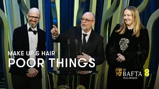 Poor Things wins the BAFTA for Make Up & Hair | EE BAFTA Film Awards 2024