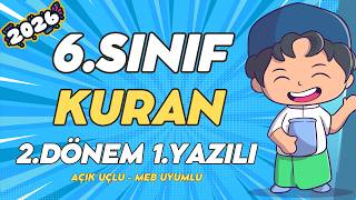 6. Sınıf Kuran - I Kerim 2. Dönem 1. Yazılı %99 Çıkabilir 😊